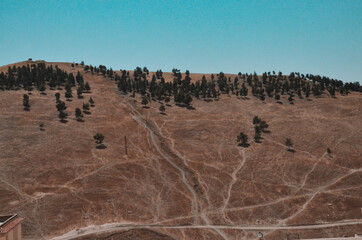 landscape with mountains and sky