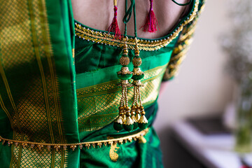 Indian bride's wedding outfit