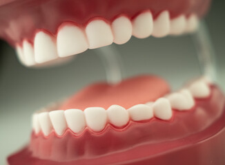 Dental Model of Teeth shot with Shallow Depth of Field