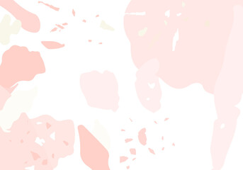 Terrazzo modern abstract template. Pink texture