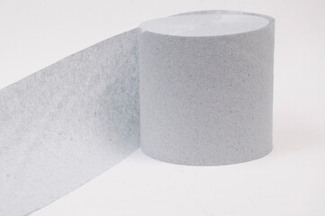 roll of toilet paper on a light background. personal hygiene concept. consumable illustration