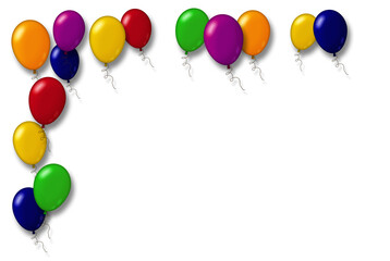 Palloncini colorati cornice © Martina
