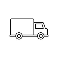 truck isolated on white