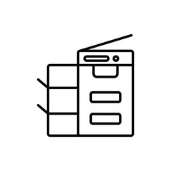 Copy machine outline icon