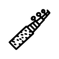 fishing pole line vector doodle simple icon