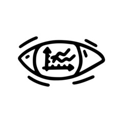 business vision line vector doodle simple icon