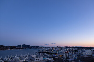 Obraz premium 《宮城県》気仙沼の夜景