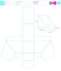 Bath & Beauty PDQ Packaging Dieline: Stunning Vector Graphic for Eye-Catching Product Display & Professional Branding in the Beauty Supply Industry Factory Production Ready File Adobe Illustrator Fast