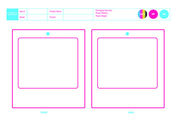 Customizable Card Packaging Vector Illustration, Custom Dieline Scaled Template, Fold Over Card Package Design, Editable Vector Adobe Illustrator Template, Real Size Trap Blister Card Dimension Print