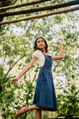 woman in a park