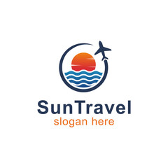 travel and tour adventure isolated logo design.vacation the world traveler logo template