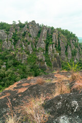 Amazing ancient stone hills that are still very natural in Central Java, Indonesia © Yasuspade