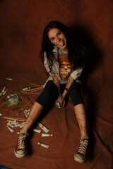 artist with a bright smile