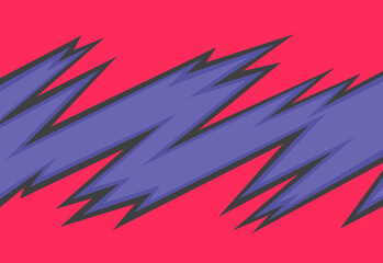 Abstract background with gradient spikes and jagged zigzag line pattern and some copy space area