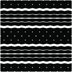 Seamless ethnic pattern.Abstract Geometric Pattern generative computational art illustration.Black and 
white pattern for wallpapers and backgrounds. 