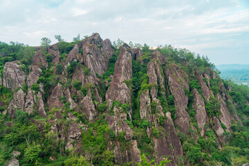 Fototapeta premium Amazing ancient stone hills that are still very natural