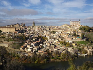 Fototapeta na wymiar [Spain] View of Toledo from a viewpoint called Mirador del Valle (Toledo)