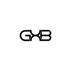 gxb letter initial monogram logo design