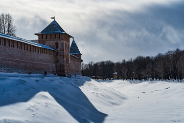 winter landscape with castle
