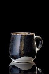 handmade ceramic mug with interesting design