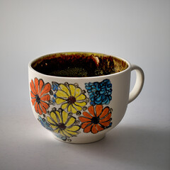 handmade ceramic mug with interesting design