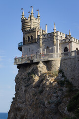 Fototapeta na wymiar Crimea castle swallow's nest black sea