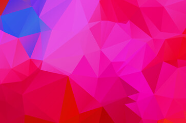 Colorful purple vivid polygonal triangular background pattern
