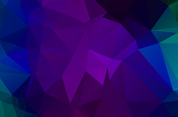 Colorful purple vivid polygonal triangular background pattern