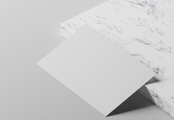 Blank business card template against modern, luxury, concrete presentation mockup background
