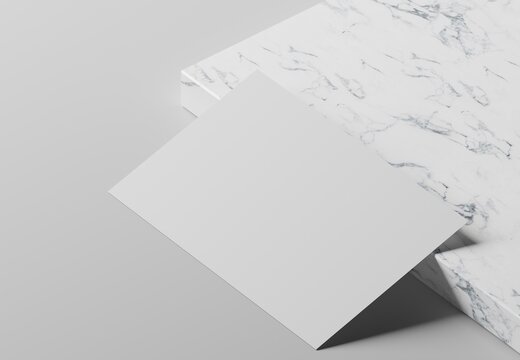 Blank business card template against modern, luxury, concrete presentation mockup background
