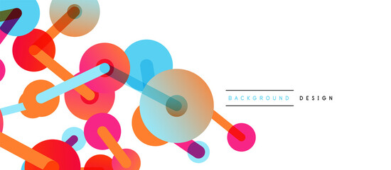 Network concept abstract background. Dots connection. Big data idea. Business template for wallpaper, banner, background or landing