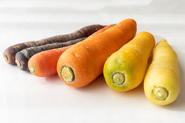カラフルな人参の写真