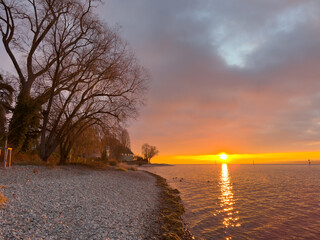 Konstanz am Bodensee im Winter