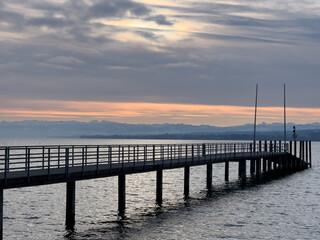 Fototapeta premium Konstanz am Bodensee im Winter