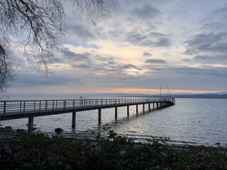 Obraz premium Konstanz am Bodensee im Winter