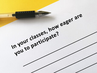 Questionnaire about online learning
