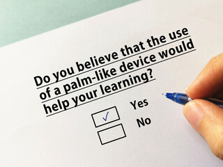 Questionnaire about online learning