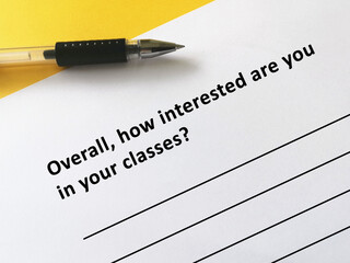 Questionnaire about online learning