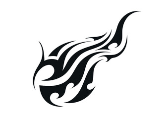 fire ball abstract ethnic tattoo symbol sticker