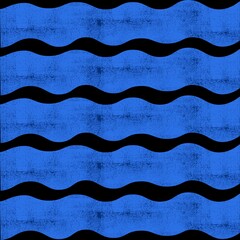 Blue waves over black background