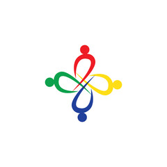 Fototapeta premium Community, network and social icon