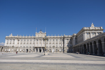Obraz premium マドリードの王宮前広場