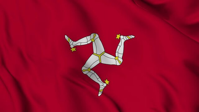 Flag of Isle of Man. High quality 4K resolution	