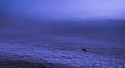 fishing in the sea