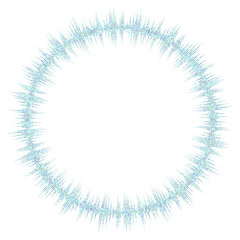 Bursting rays. Sunburst frame. Abstract equalizer element with dotted lines for design. Vector illustration.