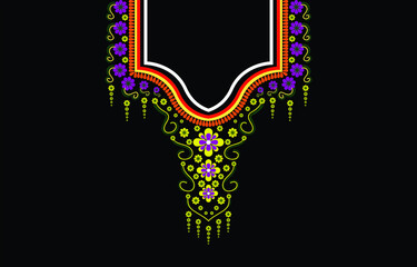 An image created from geometric shapes. design for collar sewing work