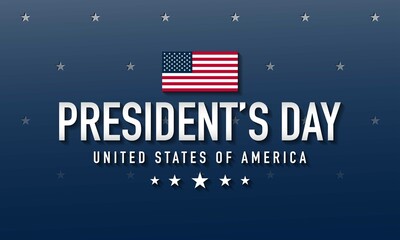 President’s Day Background Design. Vector Illustration.