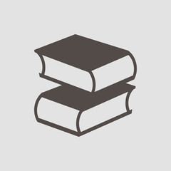 Book icon isolated sign symbol and flat style for app, web and digital design. Vector illustration.