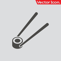 Chopsticks icon isolated sign symbol and flat style for app, web and digital design.