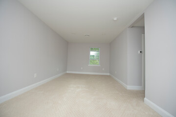 empty room with door